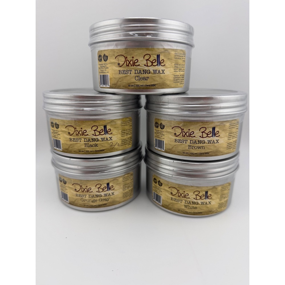 Dixie Belle Best Dang Wax 10oz Clear Black Brown Grunge Gray White - Picture 4 of 4